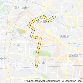 武２１ Bus Line Map