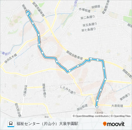 泉３０ バスの路線図