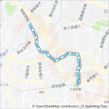 泉３０ Bus Line Map
