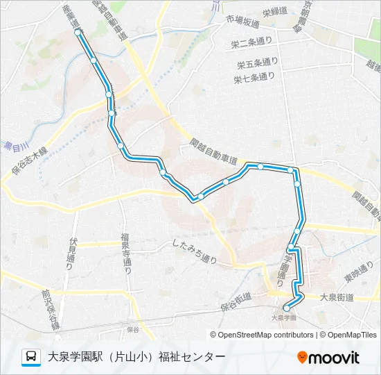泉３０ Bus Line Map