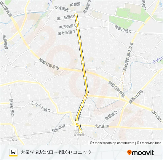 泉３１ バスの路線図
