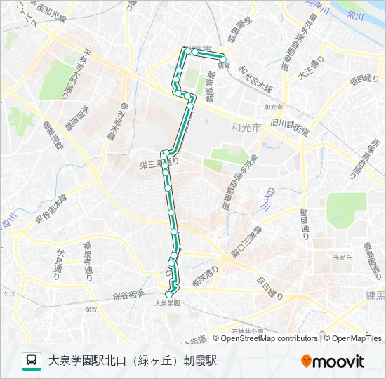泉３２ Bus Line Map