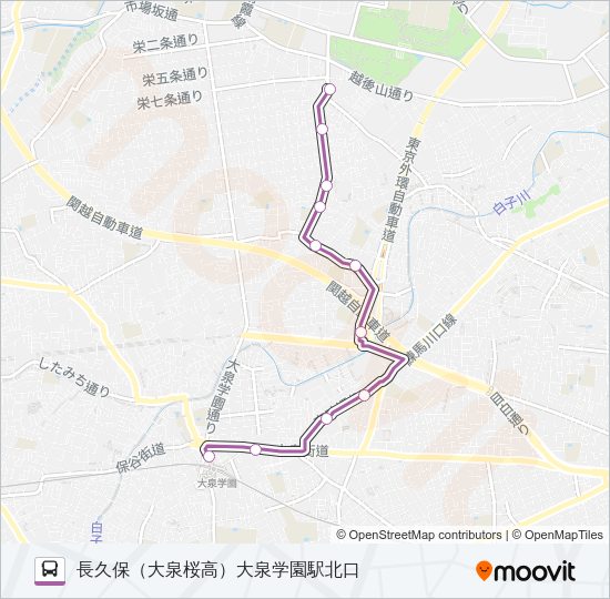 泉３８ Bus Line Map
