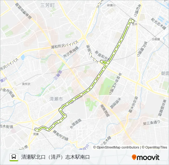 清６１ バスの路線図
