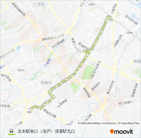 清６１ バスの路線図