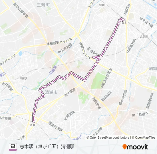 清６２ バスの路線図