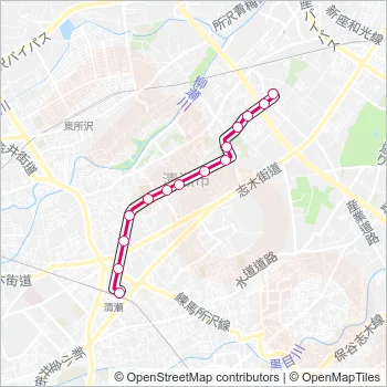清６３ Bus Line Map