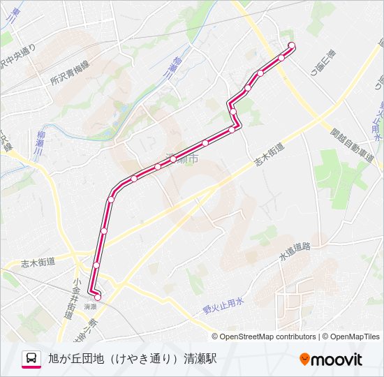 清６３ Bus Line Map