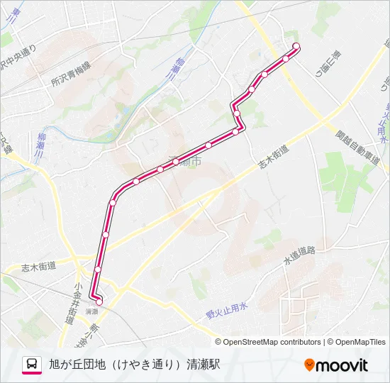 清６３ Bus Line Map
