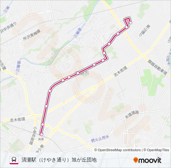 清６３ Bus Line Map
