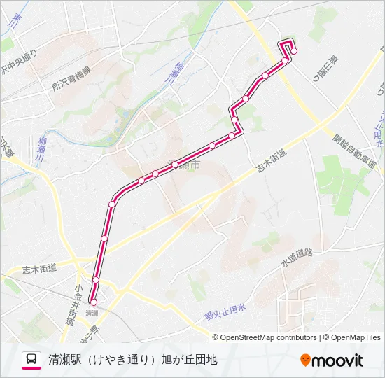 清６３ バスの路線図