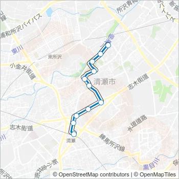 清６４ Bus Line Map