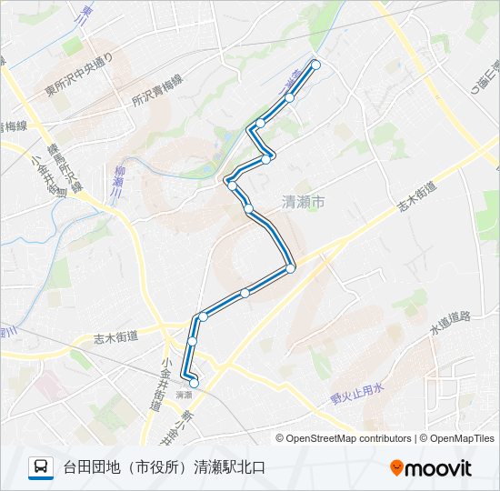 清６４ Bus Line Map