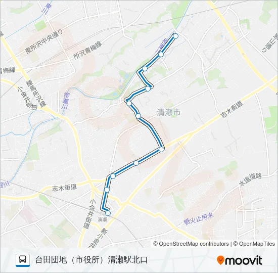 清６４ バスの路線図