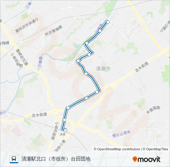清６４ バスの路線図