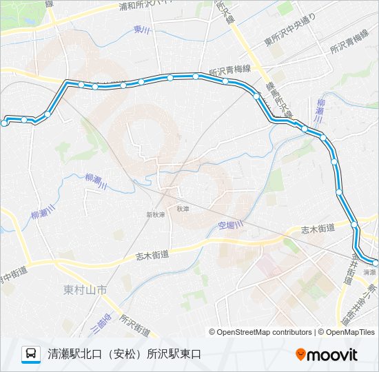 清６６ Bus Line Map