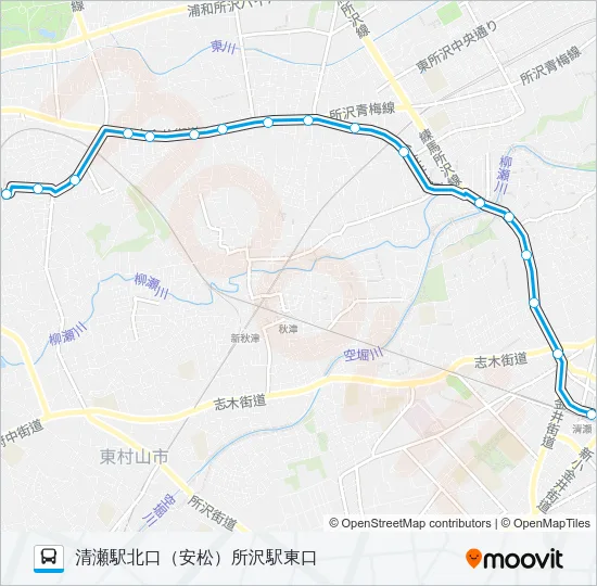 清６６ バスの路線図