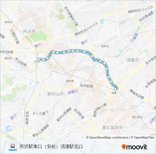 清６６ Bus Line Map