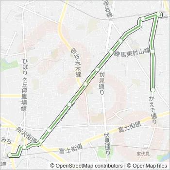 田４１ Bus Line Map