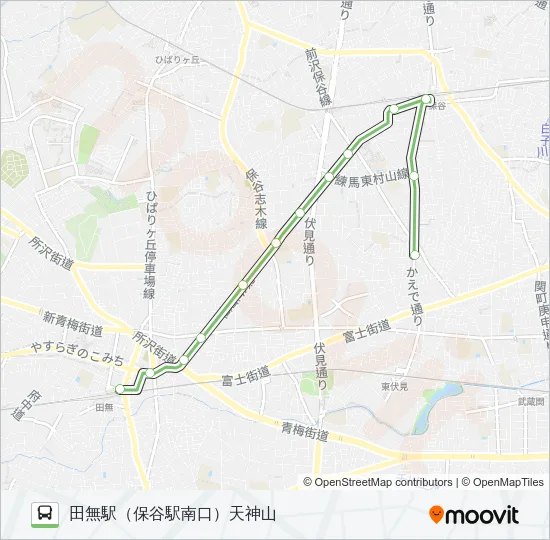 田４１ Bus Line Map