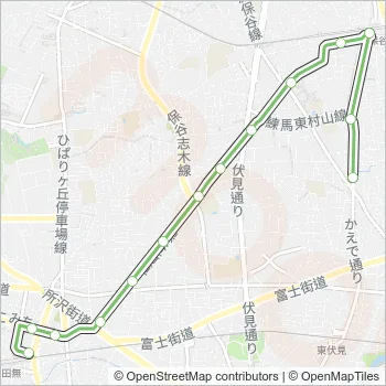 田４１ Bus Line Map