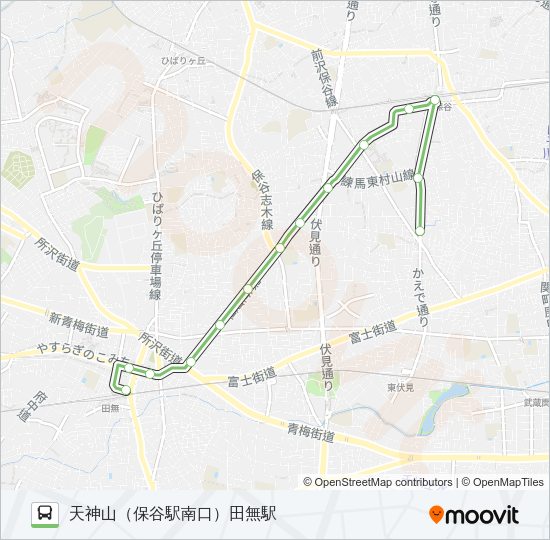 田４１ Bus Line Map