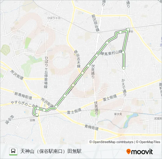 田４１ バスの路線図