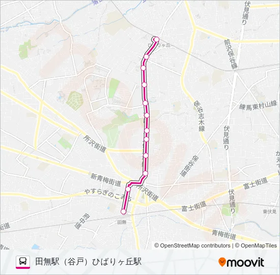 田４２ Bus Line Map