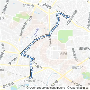 石０２ Bus Line Map