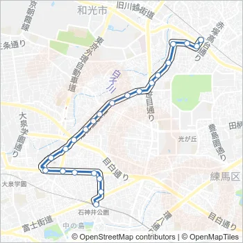 石０２ Bus Line Map