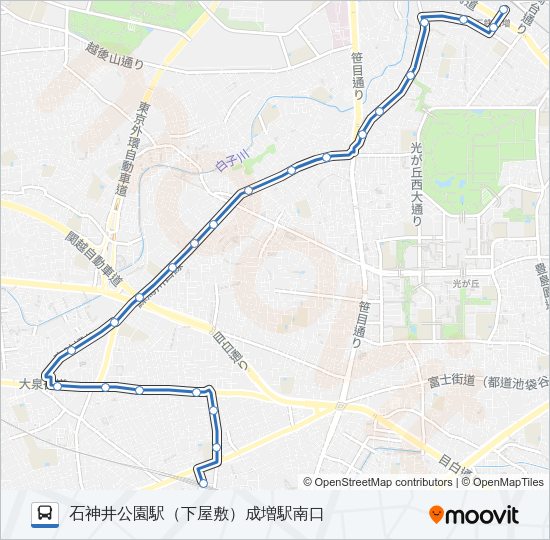 石０２ Bus Line Map