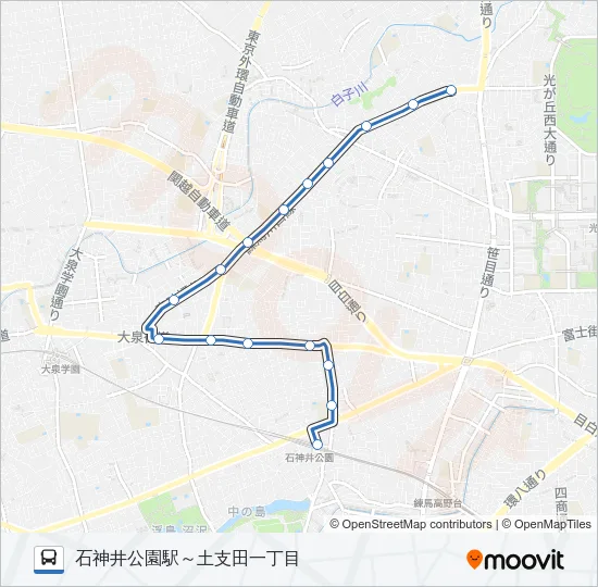 石０４ バスの路線図