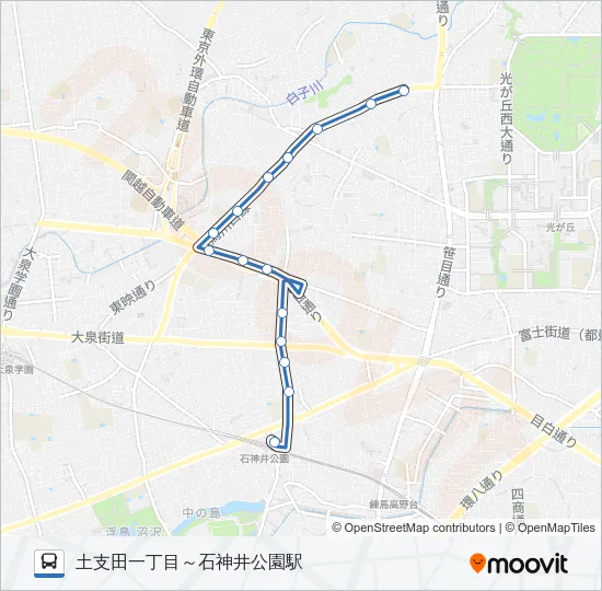 石０４ バスの路線図