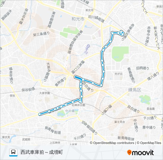 石１１ Bus Line Map