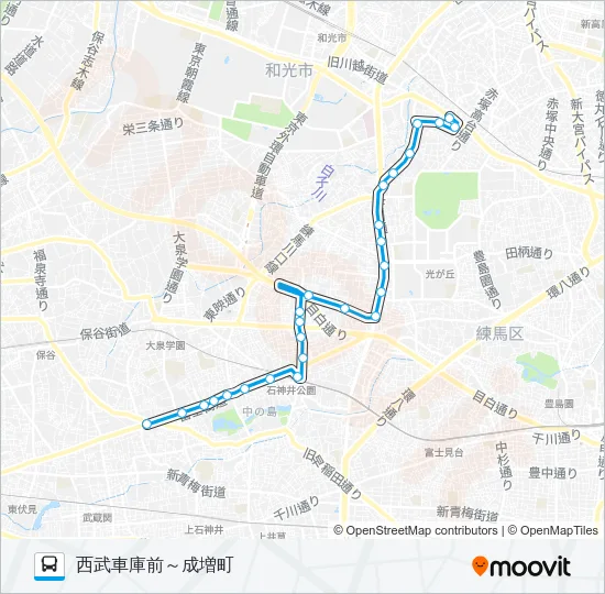 石１１ Bus Line Map
