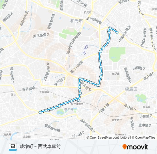 石１１ Bus Line Map