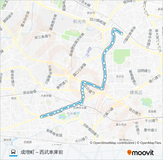 石１１ バスの路線図