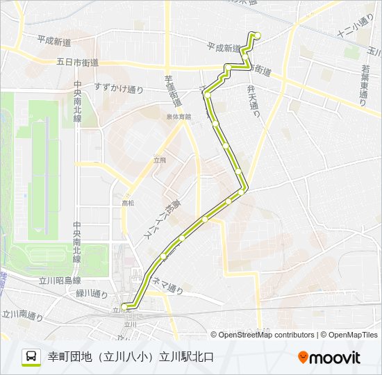 立３２ Bus Line Map