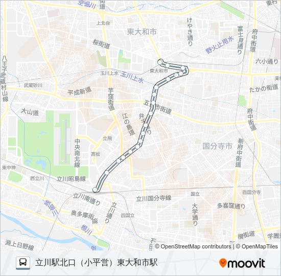 立３３ Bus Line Map
