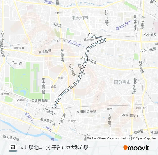 立３３ バスの路線図