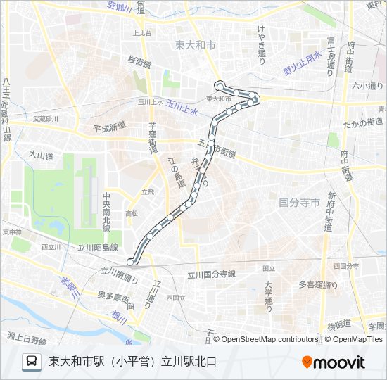 立３３ Bus Line Map
