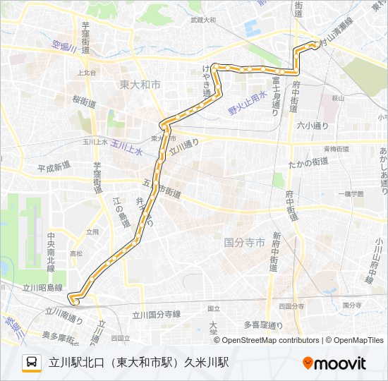立３４ Bus Line Map