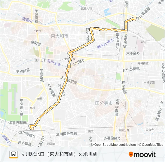 立３４ Bus Line Map