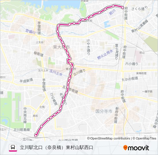 立３５ Bus Line Map