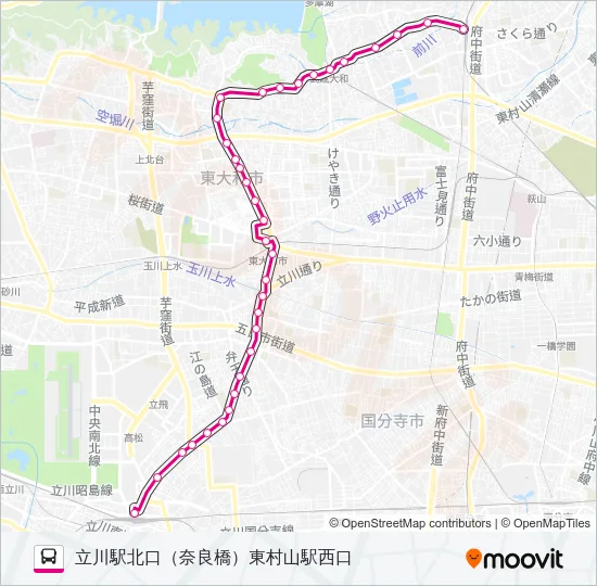 立３５ バスの路線図