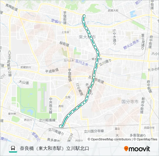 立３６ バスの路線図