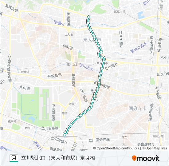 立３６ Bus Line Map