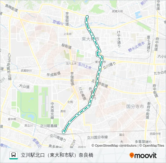 立３６ バスの路線図