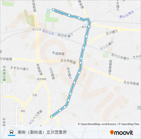 立３９ Bus Line Map