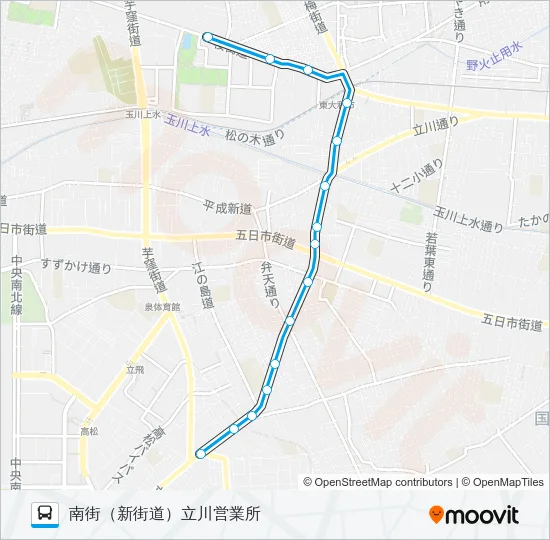立３９ バスの路線図